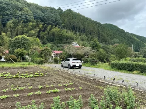 那珂川町矢又【7DK】前面道路より撮影現地（２０２６年９月撮影）
