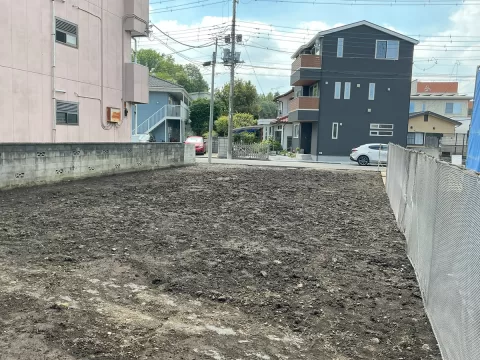 宇都宮市住吉町【土地】北東側より撮影現地土地　　2026年7月撮影※街並みを含む