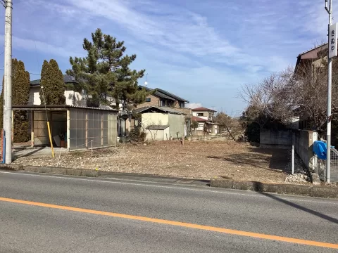 塩谷郡塩谷町大宮【土地】南側から撮影現地土地 ※街並み含む （2026年2月）撮影