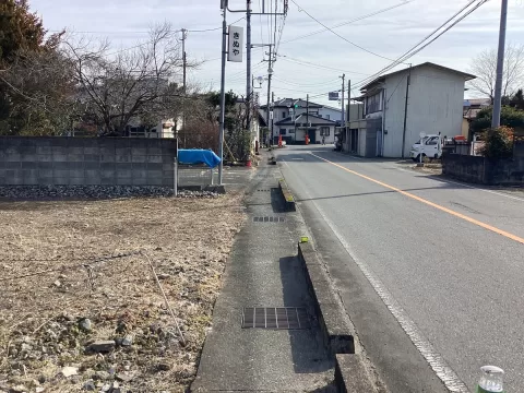 塩谷郡塩谷町大宮【土地】前面道路含む現地土地 ※街並み含む （2026年2月）撮影