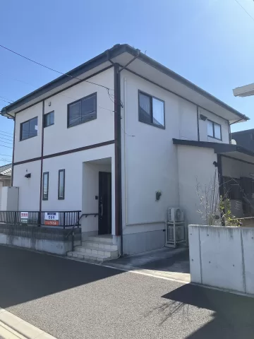 足利市東砂原後町【4LDK+S】北側より撮影現地外観　（2026年3月撮影）※街並みを含む