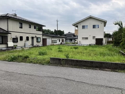 【日光市木和田島】北側より撮影現地土地　※街並みを含む　現地（2026年6月）撮影