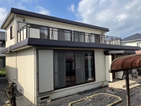 大田原市薄葉【5LDK】南西側より撮影現地外観　（２０２６年７月）撮影