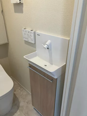宇都宮市インターパーク二丁目【3LDK＋S】1階トイレ手洗い　（2023年4月撮影）