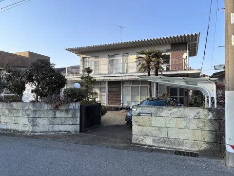 宇都宮市菊水町【6LDK】南東側より撮影現地外観 ※街並み含む 現地（2026年2月）撮影