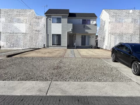 大田原市本町二丁目【4LDK】南側より撮影現地外観　※街並み含む