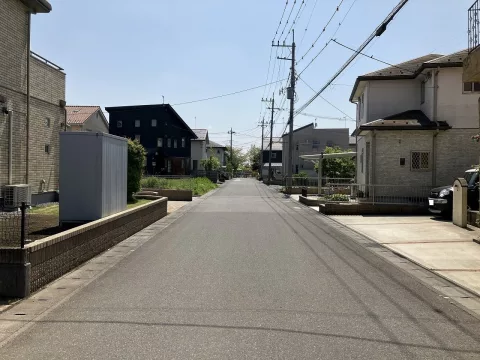 宇都宮市インターパーク二丁目【3LDK＋S】前面道路※街並みを含む　（2023年4月撮影）