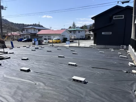 日光市鬼怒川温泉大原【土地】北東方向より撮影現地土地　※街並みを含む　（2026年3月撮影）