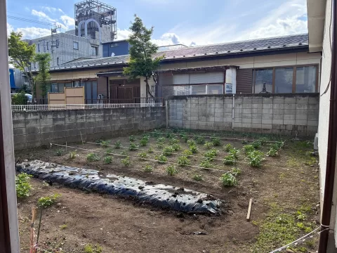 那須塩原市東町【土地】敷地内庭　※街並みを含む 現地（2026年5月）撮影