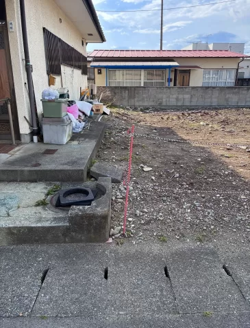 那須塩原市東町【土地】南西境界 ※街並み含む 現地（2026年5月）撮影