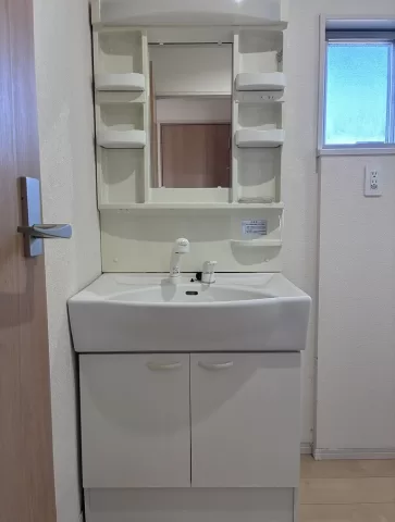 大田原市本町二丁目【4LDK】洗面台　室内（２０２６年３月）撮影