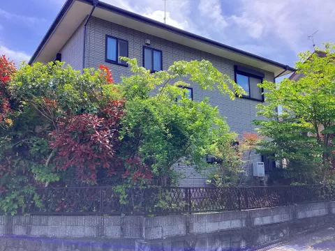 那須烏山市小倉【3LDK】北西側より撮影現地外観 現地（2026年4月）撮影