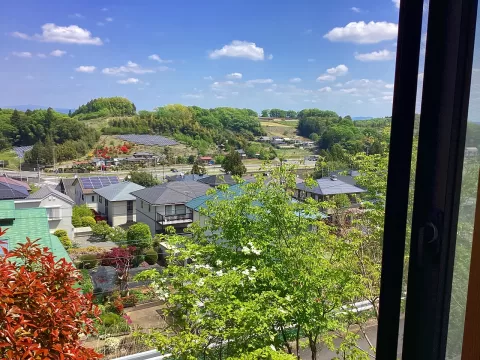 那須烏山市小倉【3LDK】２階からの眺望良好♪ ※街並みを含む 　（2026年4月）撮影