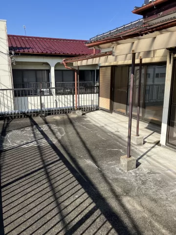 真岡市荒町三丁目【６K+店舗スペース】バルコニー