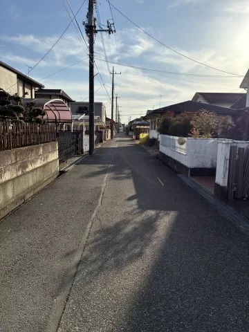 下都賀郡壬生町緑二丁目【土地】南東側前面道路　※街並み含む