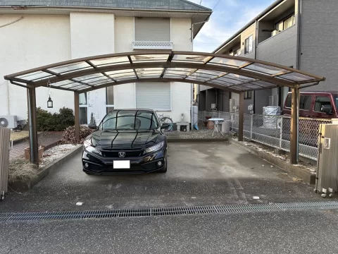 下都賀郡壬生町緑二丁目【土地】南東側より撮影　前面道路含む現地土地　※街並み含む