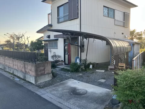 栃木市西方町本郷【土地】北東側より撮影現地土地