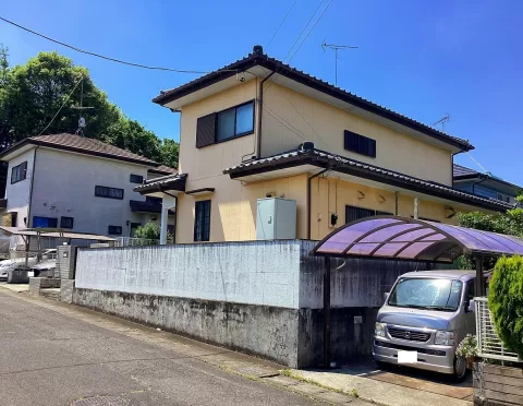 古河市尾崎【4LDK】北側より撮影現地外観 （2026年5月）撮影 ※街並みを含む