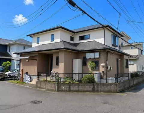 下野市医大前一丁目【5LDK】北西側より撮影現地外観　※街並みを含む（2026年7月撮影)