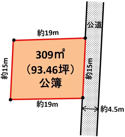 【日光市木和田島】※地積測量図をもとに作成しています。図面と現況が異なる場合は、現況優先となります。