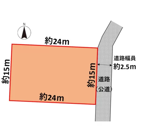 【宇都宮市今里町】区画図　※図面と現況が異なる場合は、現況優先となります。