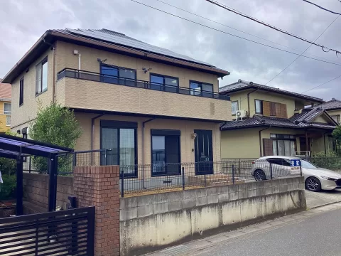 小山市東城南五丁目【4LDK】南側より撮影現地外観　※街並み含む　現地（2026年6月）撮影