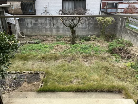 佐野市奈良渕町【5LDK】現地南側庭　現地（2025年11月）撮影