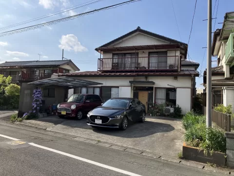 鹿沼市泉町【土地】南東側より撮影現地土地　※街並み含む　（2026年6月）撮影