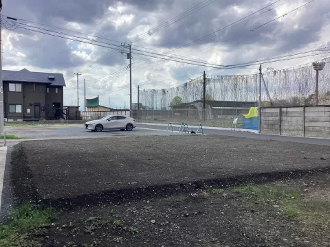 宇都宮市平松本町【土地】南東側より撮影現地土地 ※街並み含む 現地（2026年4月）撮影