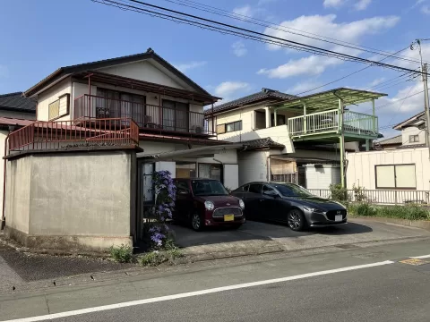 鹿沼市府中町【土地】南西側より撮影現地土地　※街並み含む　（2026年6月）撮影