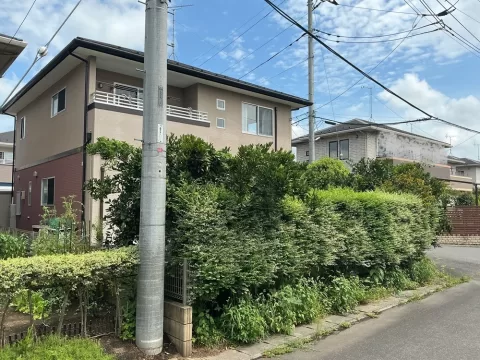 宇都宮市宝木町二丁目【4LDK】南西側より撮影現地外観　※街並み含む　（２０２６年８月撮影）