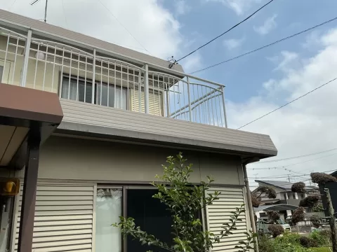 真岡市八木岡【3LDK】南側より撮影現地外観（２０２６年　８月撮影）※街並みを含む