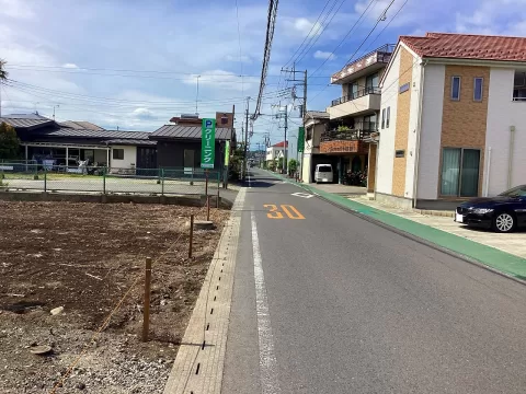 大田原市住吉町一丁目【土地】現地土地　※街並み含む