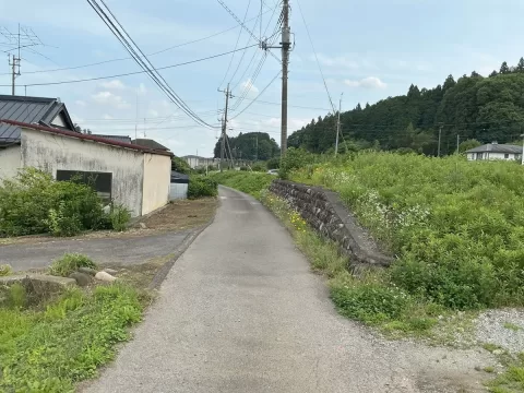 【宇都宮市今里町】東側前面道路 　※街並み含む 　現地（2026年6月）撮影