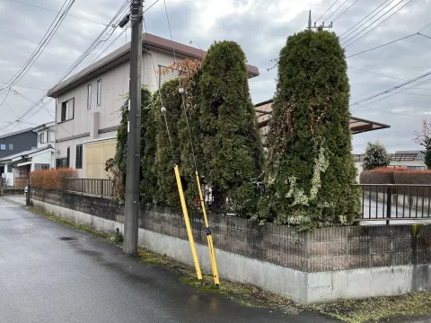 宇都宮市細谷町【5LDK】西側より撮影現地外観