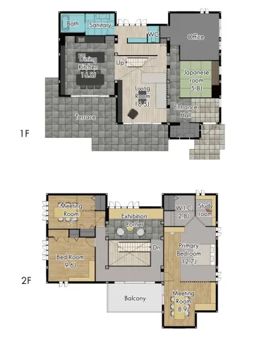 ハイム「エルビア」宇都宮ベルモール展示場の間取り図