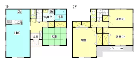 大田原市本町二丁目【4LDK】間取り図　※図面と現況が異なる場合は、現況優先となります。